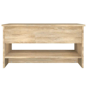 Sonoma Eiche Couchtisch mit Stauraum 80x50 cm