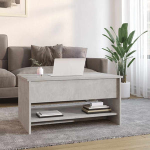 Betongrauer Couchtisch 80x50 cm