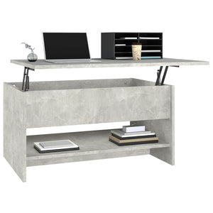 Betongrauer Couchtisch 80x50 cm