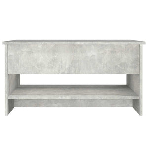 Betongrauer Couchtisch 80x50 cm