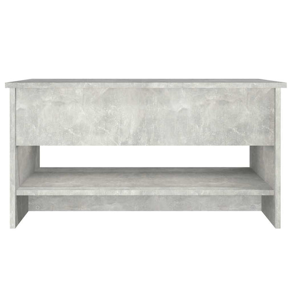 Betongrauer Couchtisch 80x50 cm
