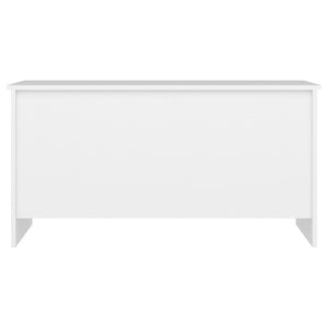 Weißer Couchtisch mit Stauraum 102 cm