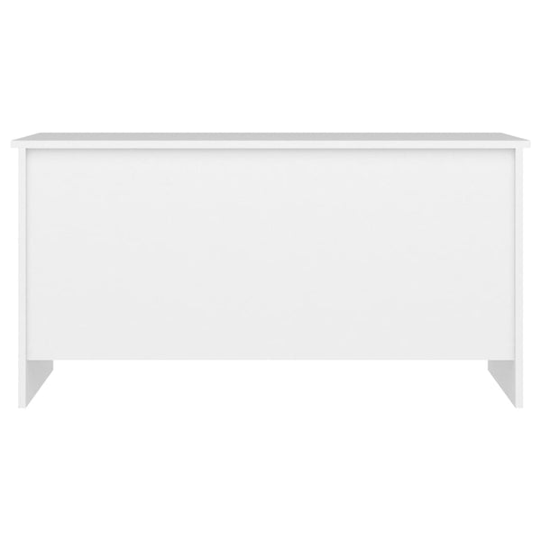 Weißer Couchtisch mit Stauraum 102 cm