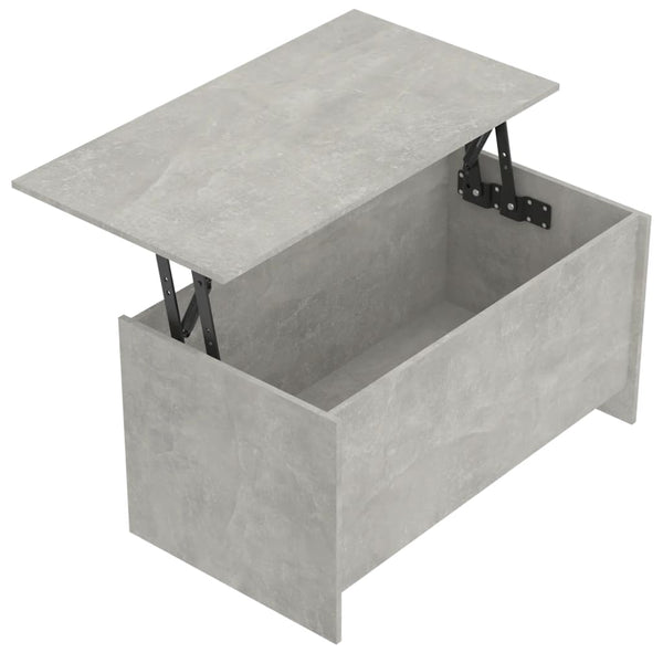 Betongrauer Couchtisch, 102 cm