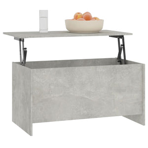 Betongrauer Couchtisch, 102 cm