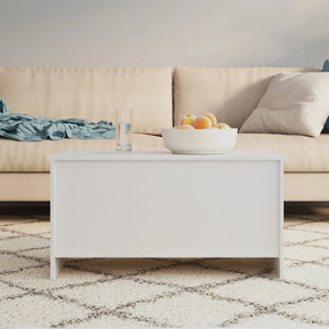 Hochglanz Couchtisch Weiß, 102 cm