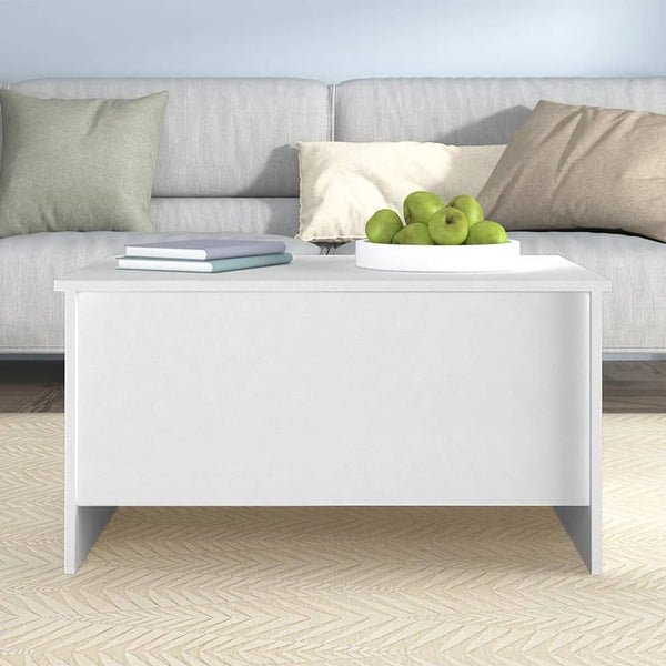 Weißer Couchtisch 80x55,5 cm