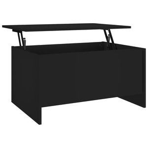 Schwarzer Couchtisch 80x55,5 cm