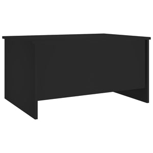 Schwarzer Couchtisch 80x55,5 cm