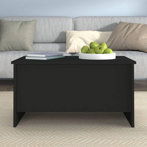 Schwarzer Couchtisch 80x55,5 cm