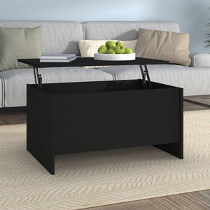 Schwarzer Couchtisch 80x55,5 cm