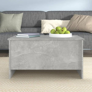 Betongrauer Couchtisch mit Stauraum