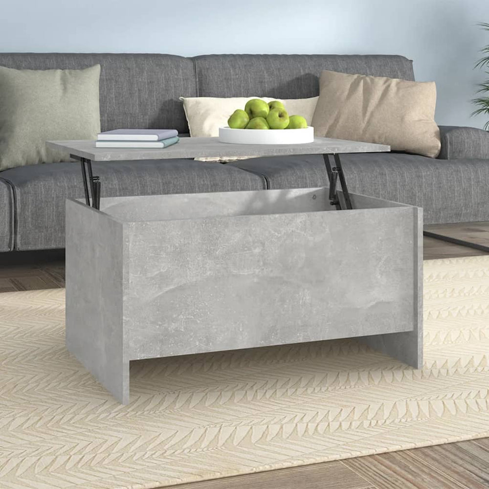 vidaXL Table basse gris béton 80x55,5x41,5 cm Aggloméré
