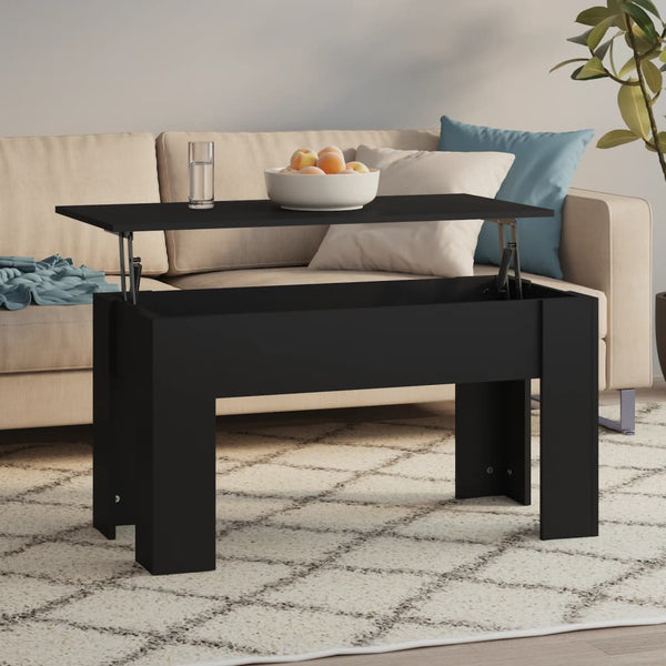 Schwarzer Couchtisch 101x49 cm