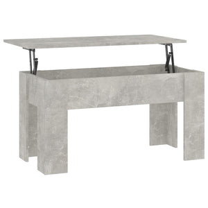 Betongrauer Couchtisch, 101 cm
