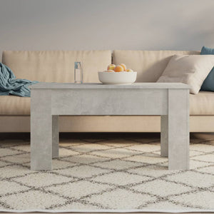 Betongrauer Couchtisch, 101 cm