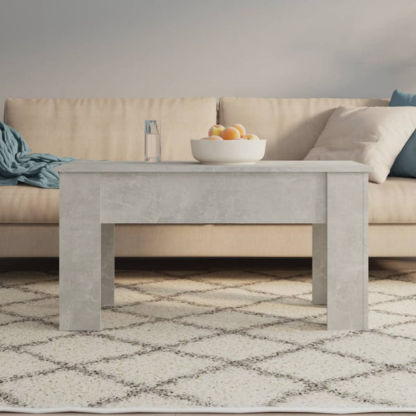 Betongrauer Couchtisch, 101 cm