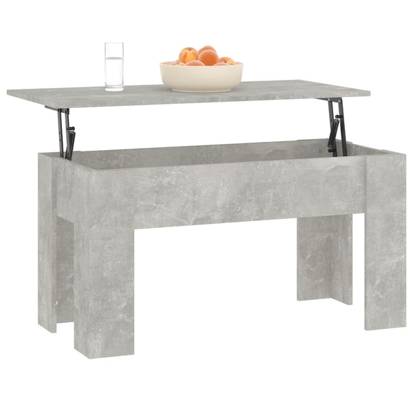 Betongrauer Couchtisch, 101 cm