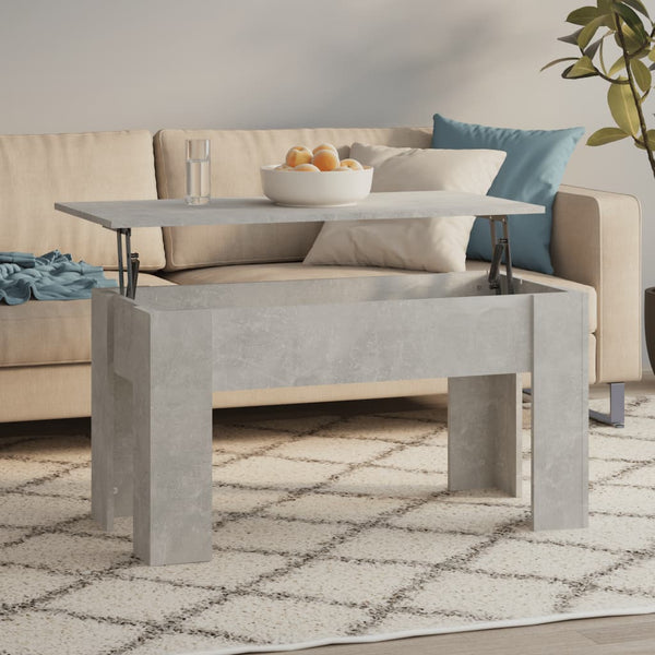 Betongrauer Couchtisch, 101 cm