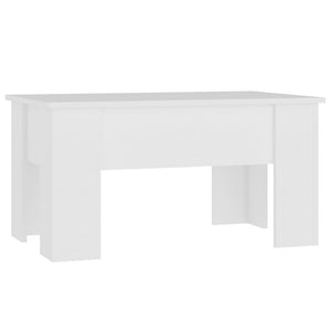 Weißer Couchtisch mit Stauraum, 79x49 cm