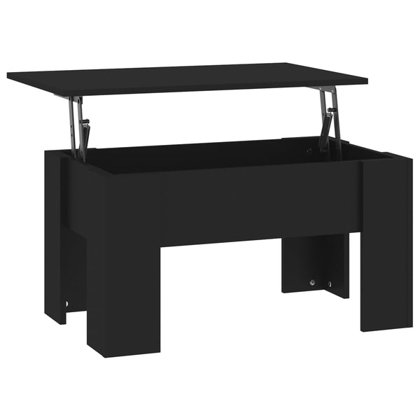 Schwarzer Couchtisch 79x49 cm