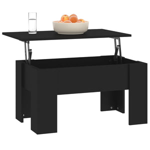 Schwarzer Couchtisch 79x49 cm