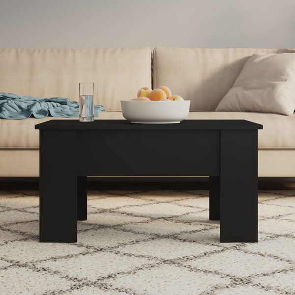 Schwarzer Couchtisch 79x49 cm