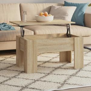 vidaXL Table basse chêne sonoma 79x49x41 cm bois d'ingénierie