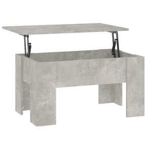 Betongrauer Couchtisch 79x49 cm
