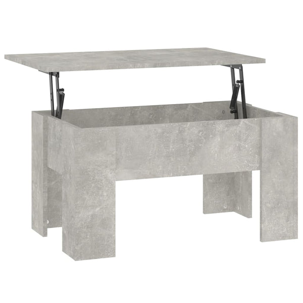 Betongrauer Couchtisch 79x49 cm