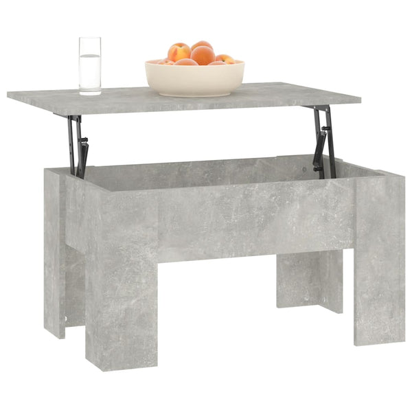 Betongrauer Couchtisch 79x49 cm