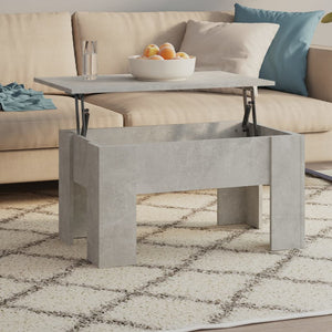 Betongrauer Couchtisch 79x49 cm
