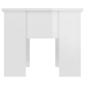 Hochglanz Couchtisch Weiß 79x49 cm