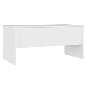 Weißer Couchtisch aus Holzwerkstoff 102x50,5 cm