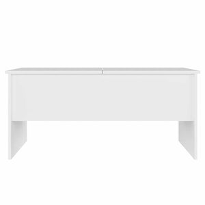 Weißer Couchtisch aus Holzwerkstoff 102x50,5 cm