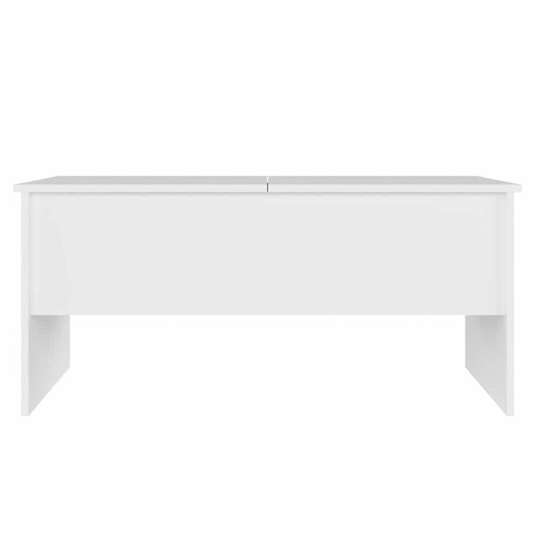 Weißer Couchtisch aus Holzwerkstoff 102x50,5 cm
