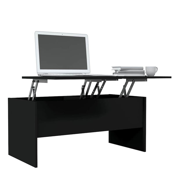 Schwarzer Couchtisch 102x50,5 cm