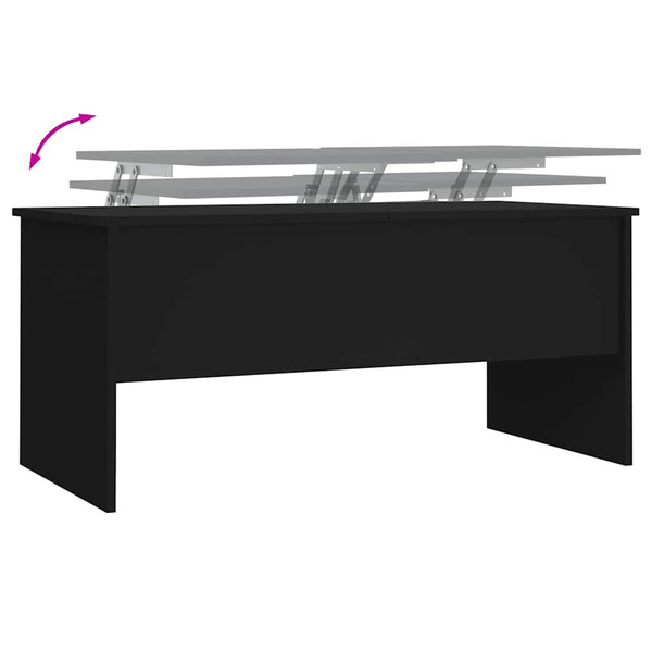 Schwarzer Couchtisch 102x50,5 cm