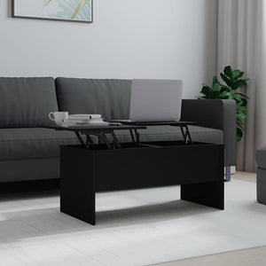 Schwarzer Couchtisch 102x50,5 cm