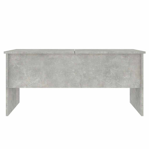 Betongrauer Couchtisch mit Stauraum