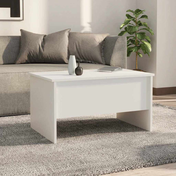 Weißer Couchtisch 80x50 cm