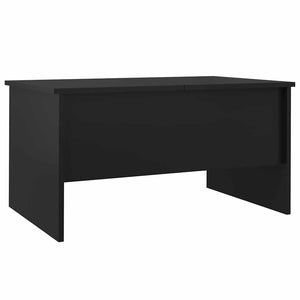 Schwarzer Couchtisch 80x50 cm