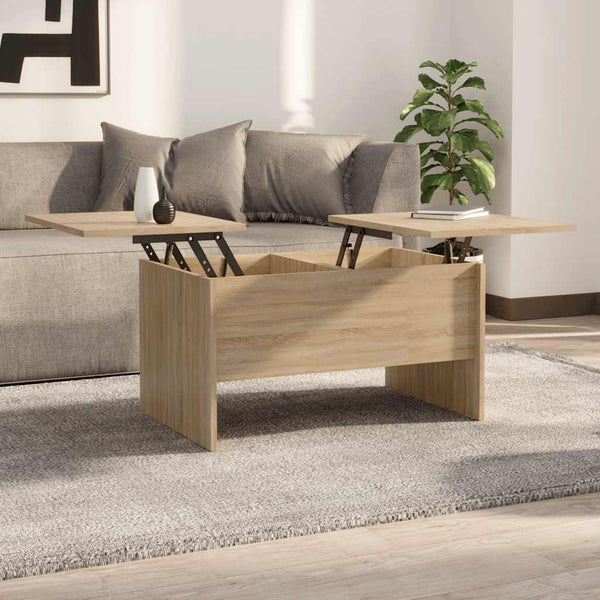 Sonoma Eiche Couchtisch mit Stauraum