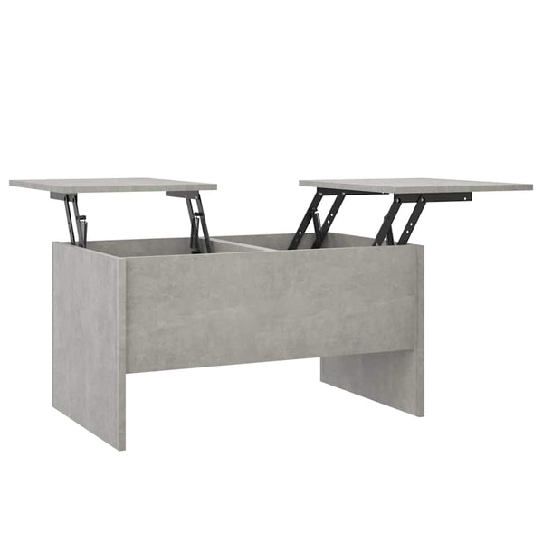 Betongrauer Couchtisch 80x50 cm