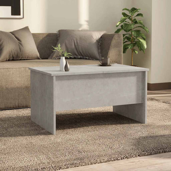 Betongrauer Couchtisch 80x50 cm