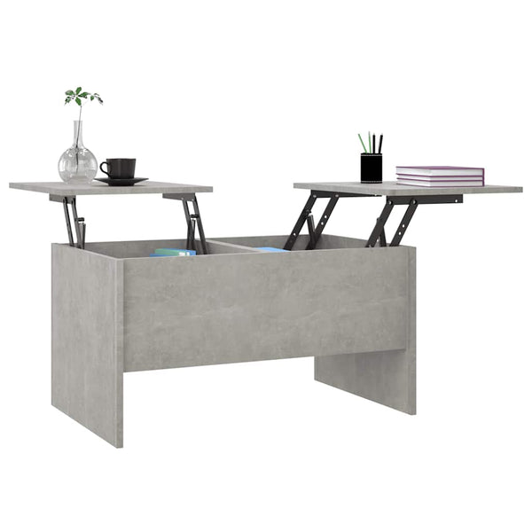 Betongrauer Couchtisch 80x50 cm