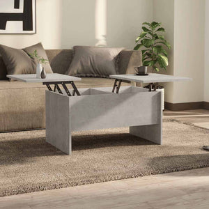 Betongrauer Couchtisch 80x50 cm
