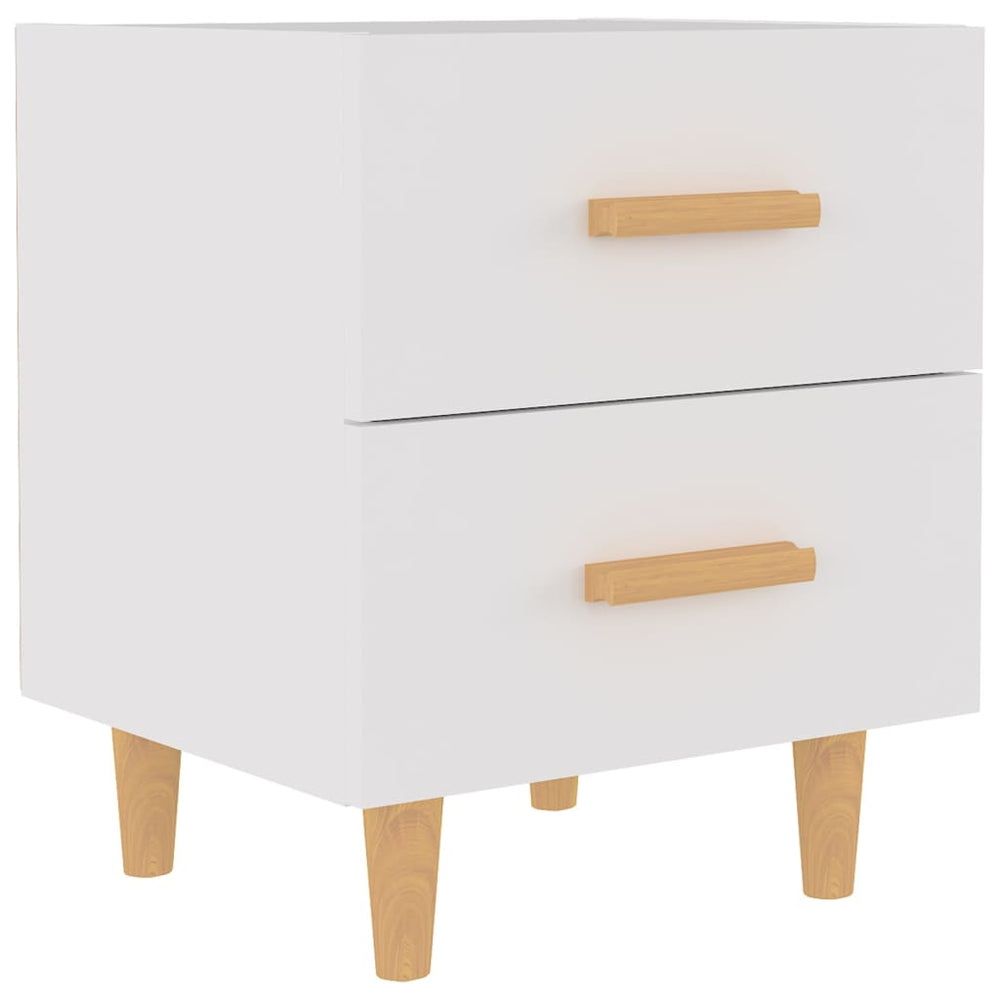 vidaXL Nightstand White 40x35x47.5 cm