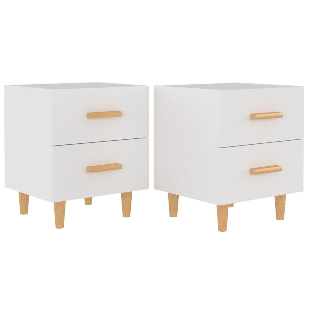 vidaXL Nightstands 2 pcs. White 40x35x47.5 cm