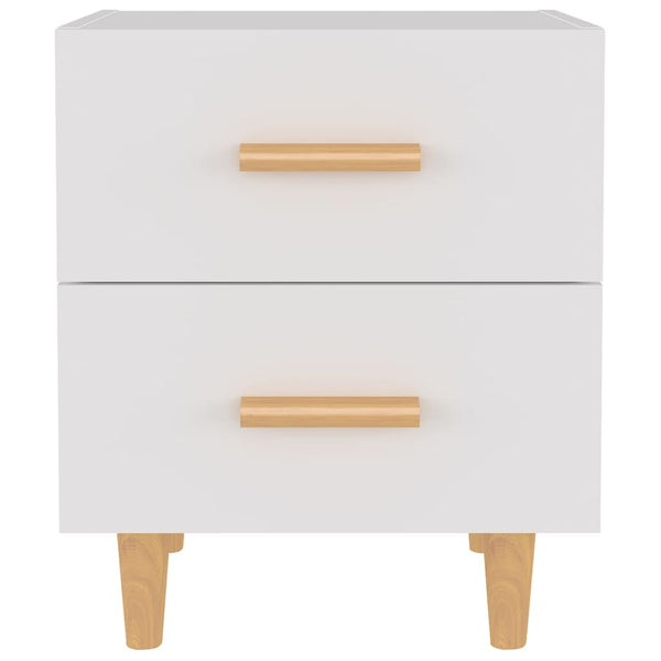 Nachttische 2er Set Weiß 40x35x47,5 cm